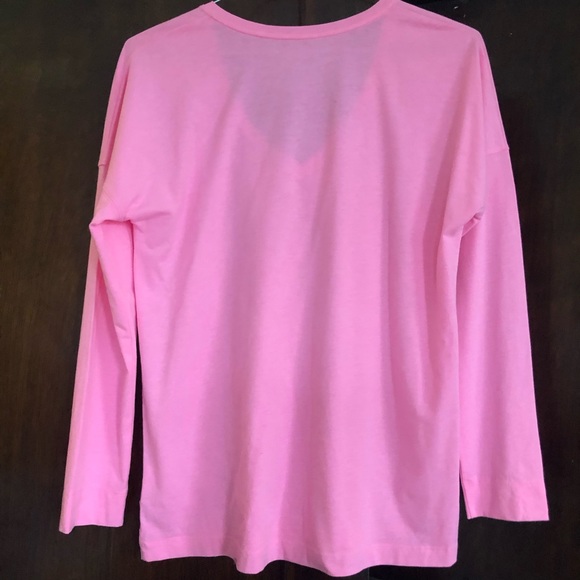 Lilly Pulitzer solid pink lightweight T-shirt medium - Picture 5 of 7